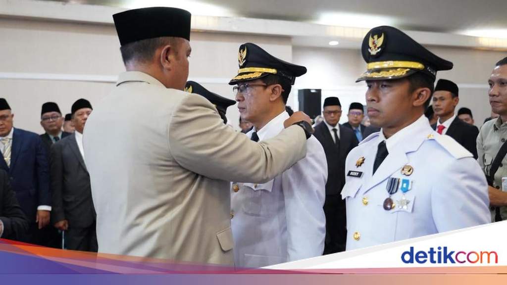 Bupati Bogor Rudy Susmanto saat memberikan sambutan dalam pelantikan pejabat ASN