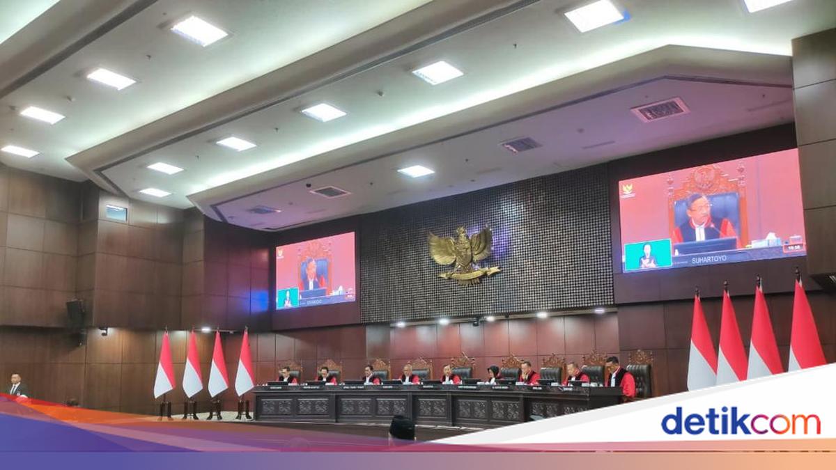 Gedung Mahkamah Konstitusi saat menggelar sidang putusan sengketa pemilu.