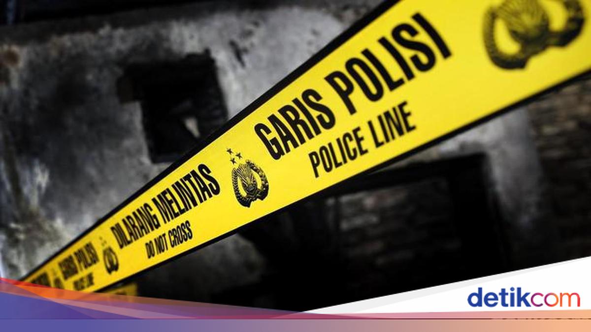 Ilustrasi garis polisi di lokasi penemuan tengkorak manusia di kebun Tasikmalaya