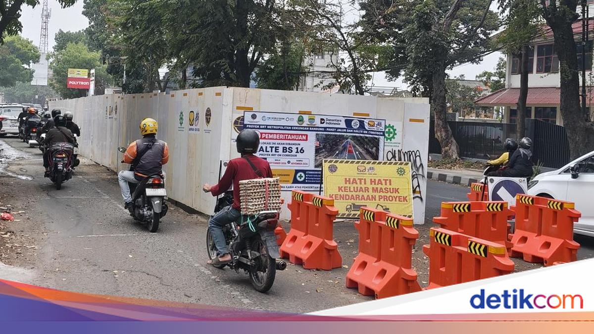 Ilustrasi proyek pembangunan infrastruktur transportasi massal BRT di perkotaan