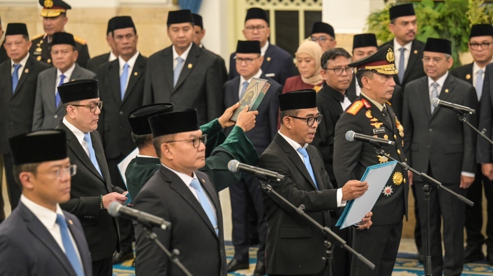 Ilustrasi reshuffle kabinet pemerintahan Presiden Prabowo Subianto