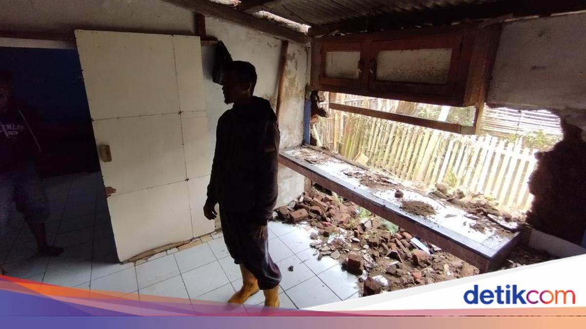 Kondisi perkampungan warga di Garut yang berada di bawah ancaman Sesar Garsela