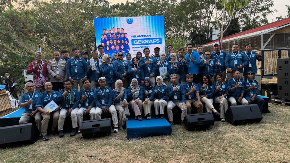Pelantikan pengurus DPC GEKRAFS Kota Cirebon periode 2026-2029