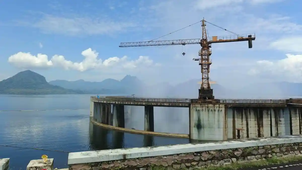 Pemandangan Waduk Jatiluhur di Kabupaten Purwakarta