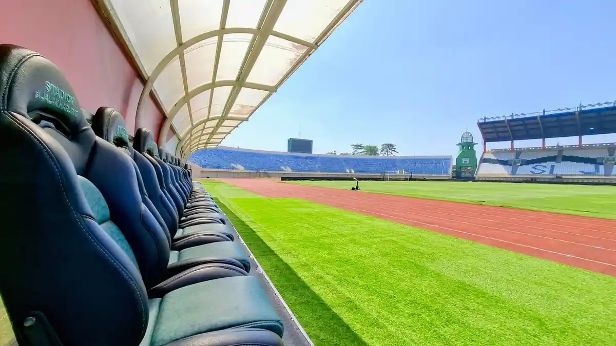 Pemeriksaan fasilitas Stadion Si Jalak Harupat oleh Mabes Polri untuk FIFA ASEAN Cup 2026