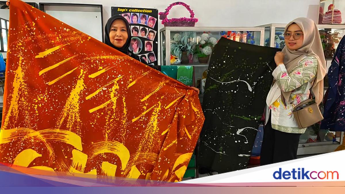 Proses pembuatan Batik Ciprat Sukabumi di Sentra Phalamartha