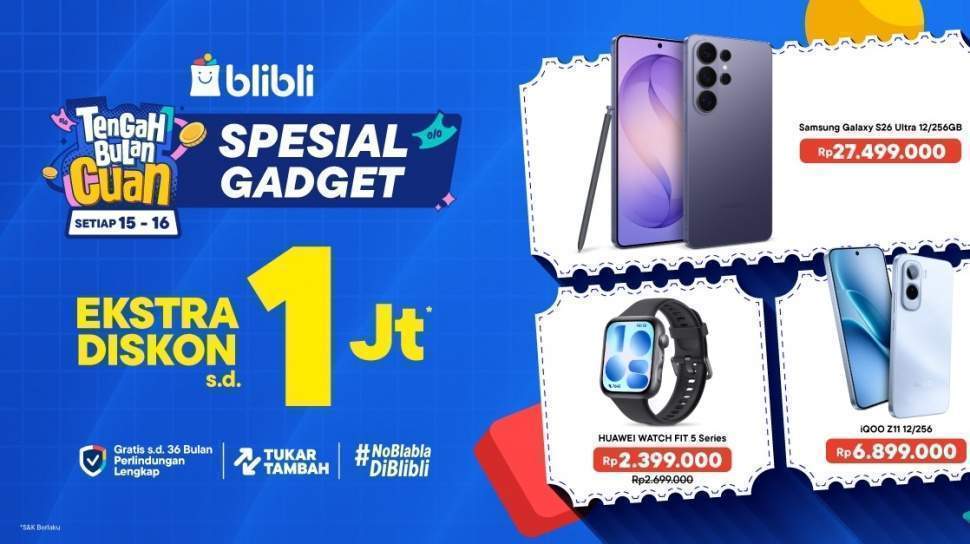 Samsung Galaxy S26 Ultra dalam promo Blibli