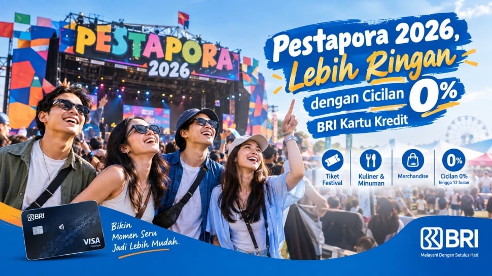 Suasana meriah festival musik Pestapora 2026 yang menghadirkan musisi top dan pameran UMKM lokal