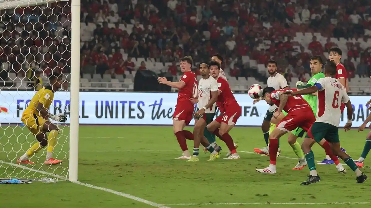 Suasana pertandingan Timnas Indonesia vs Bangladesh di SUGBK dalam ajang FIFA ASEAN Cup 2026