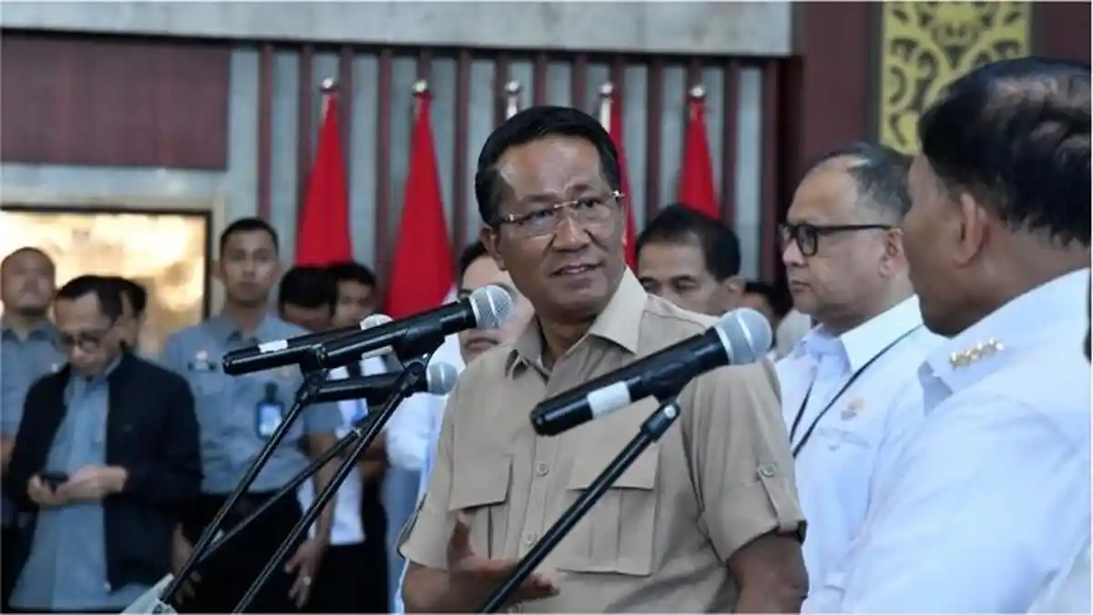 Suasana rapat koordinasi pemerintah terkait rencana pusat rehabilitasi warga binaan narkotika