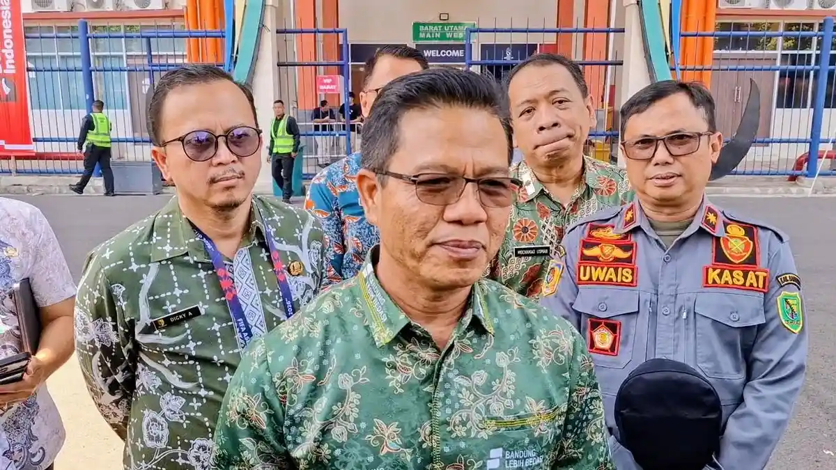 Suasana Stadion Si Jalak Harupat venue FIFA ASEAN Cup 2026 di Kabupaten Bandung